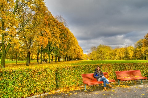 Công viên Adela Vigeland, Oslo vào thu